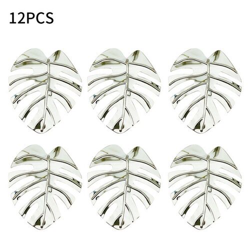 12pcs/set Leaves Napkin Rings  Holders Decorative Napkin Buc