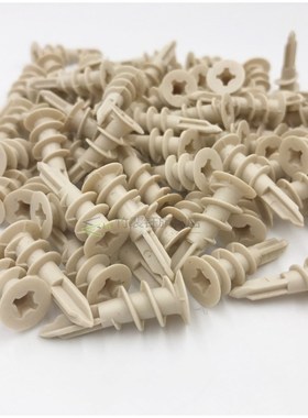 Plasterboard Anchor 100pcs 6x33mm Drywall Nylon Ribbed Ancho