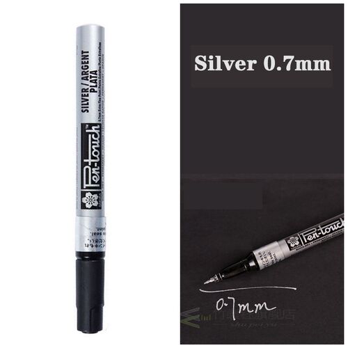Permanent Metallic Marker Pens White Silver Gold Paint Pen