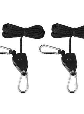 150lbs Load 1/8 Grow Light Rope Ratchet Lights Lifters Refle