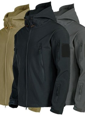 Outdoor Hiking Jacket Shark Skin Soft Shell Outwear Windproo