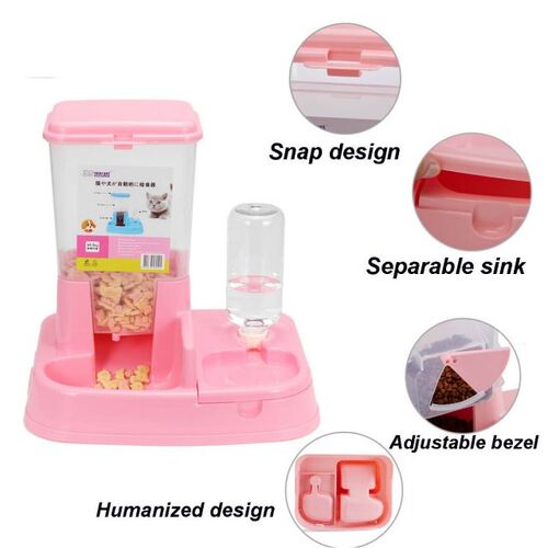 Automatic Feeder Dog Cat Bowl Double Automatic Drinking Wate