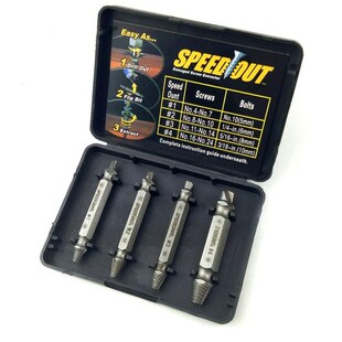 New 4pcs Carpenters Screw&Bolt Extractor Guide Drill Removal