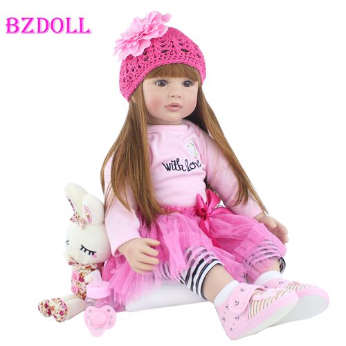 60cm Silicone Reborn Baby Doll Toy ic Vinyl Princess Toddler