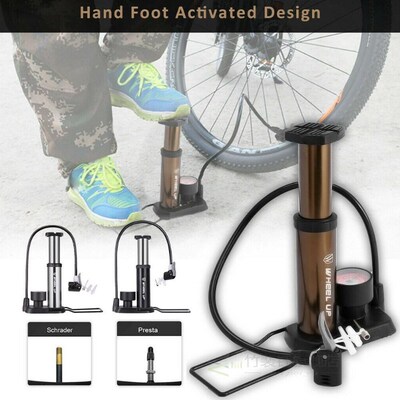 Mini Bike Pump Foot Pump Road Portable Air Bicycle Compresso