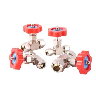 6/8/10/12mm Copper Nickel Plated Card Sleeve Needle Valve Ga