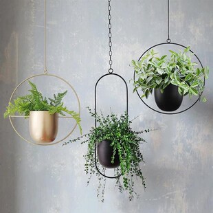 Metal hanging pot Plant Hanger Chain Hanging Flower Pot  Pla