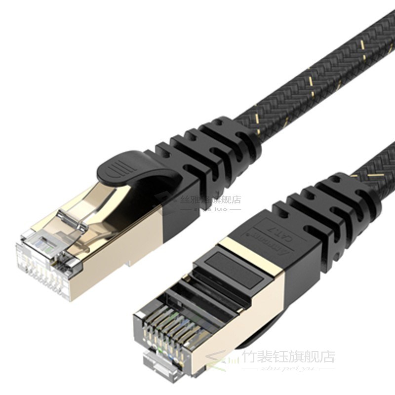 AMPCOM Ethernet Cable RJ45 Cat7 Lan Cable STP RJ 45 Flat Net