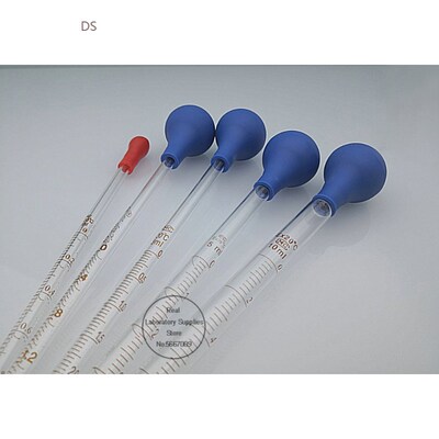 10pcs/lot Glass Graduated Pipette Dropper Vol. 1ml/2ml/3ml/