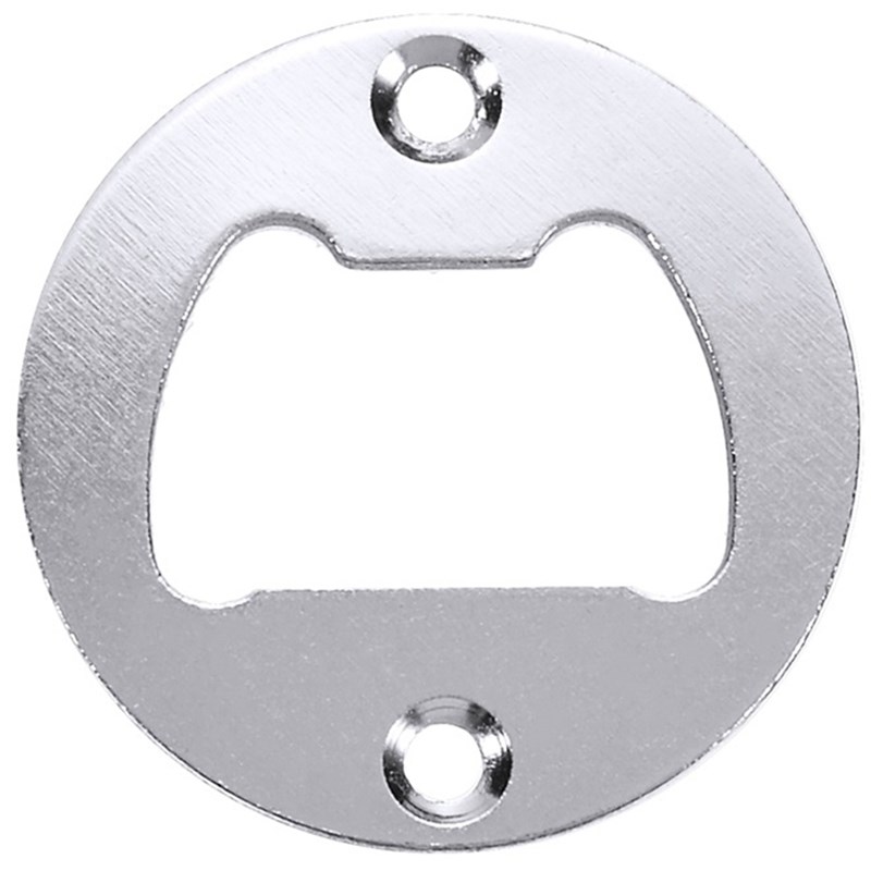 Bottle Opener Part with Countersunk Holes Round Metal Strong