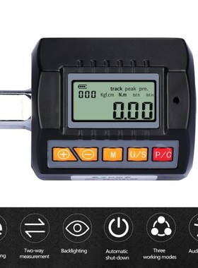 30-200 N.mDigital Torque Wrench Meter 1/2 1/4 3/8 Inch Elect