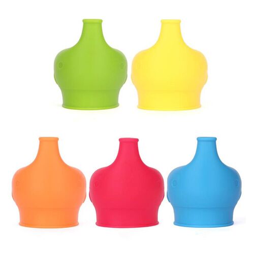 Soft Silicone Spill-proof Cup Cover Baby Kids Practice Drink