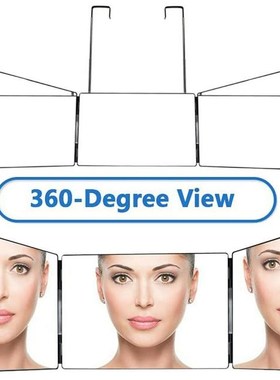 RecabLeght Trifold Foldable Makeup Mirror Portable Adjustabl