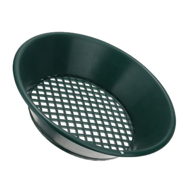 Green Plastic Gold Pan Classifier Mesh Screen Mining Sifter