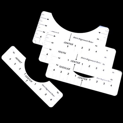 2021 T-Shirt Ruler Guide T-Shirt Guide Size Chart Sublimatio