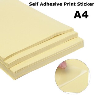 20pcs Clear Matte Adhesive Printer Paper A4 Self Adhesive Gl