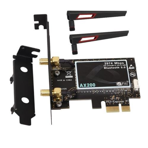 AX200 Network Card PCI-Express Dual band 2400Mbps Wifi 6 AX2