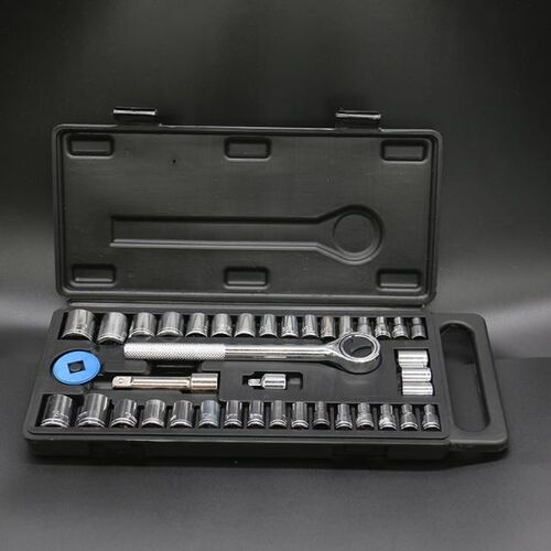 40pcs Socket Wrench Set Ratchet Wrench Kit Nuts Driver Hex S