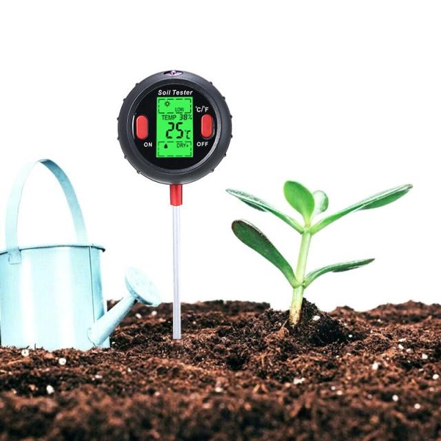 5 In 1 LCD Digital Soil Test Meter Household Potted Pot Soil