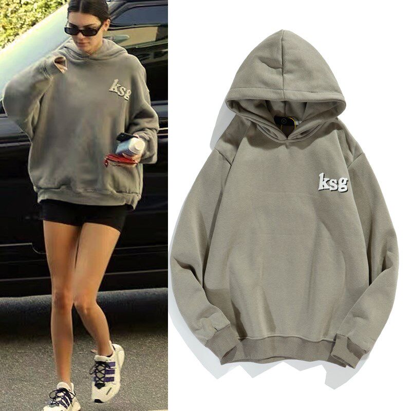 kanye west streetwear oversize sweatshirt men and women lett