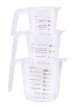 Plastic Measuring Cup Jug Pour Spout Surface Kitchen Measure