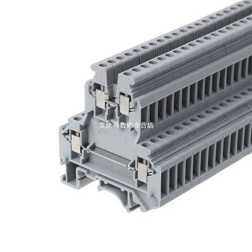 50 Pcs UKK3 DIN Rail Double Level Dual Row Terminal Block 50