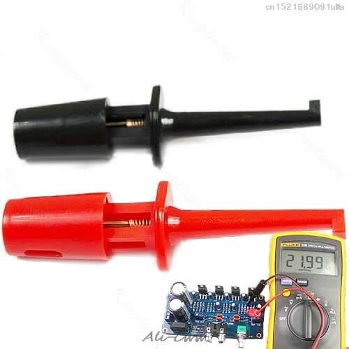 2018 New 1 Pair Single Hook Clip Test Probe Mini Grabber 适