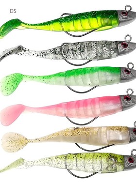 6 Colors Fake Lure Jigging Soft Bait Fishing Lures 9/11cm 15