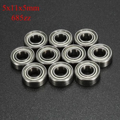 10Pcs 685ZZ Ball Bearings 5*11*5mm Double Shielded Miniature