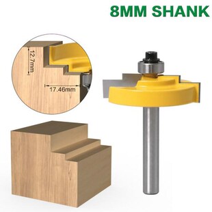 1PC 1/2 Shank 8mm Shank Picture Frame Stepped Rabbet Molding
