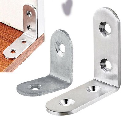 10 Pcs L-shaped Metal Right Angle Bracket Thick Stainless St