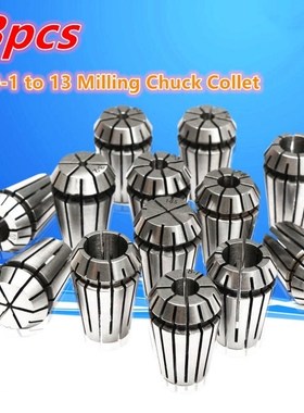 Drillpro 13 pcs/set  ER20 1-13mm Milling Chuck Collets Set F