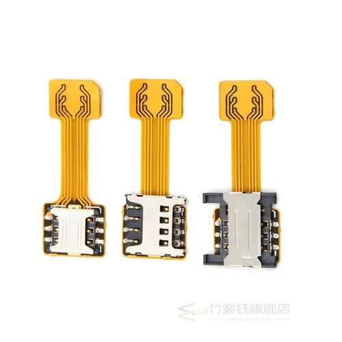 Hybrid Double Dual Sim Card Adapter Micro SD Sim Extension A