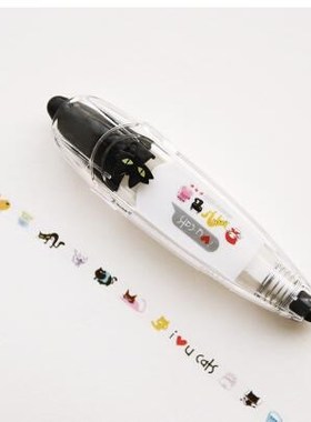 New Arrival Kawaii Animals Push  Decorative Correction Tape