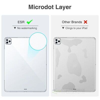 ESR Clear Case for iPad Pro 11''12.9 Inch 2020 Tough Flexibl