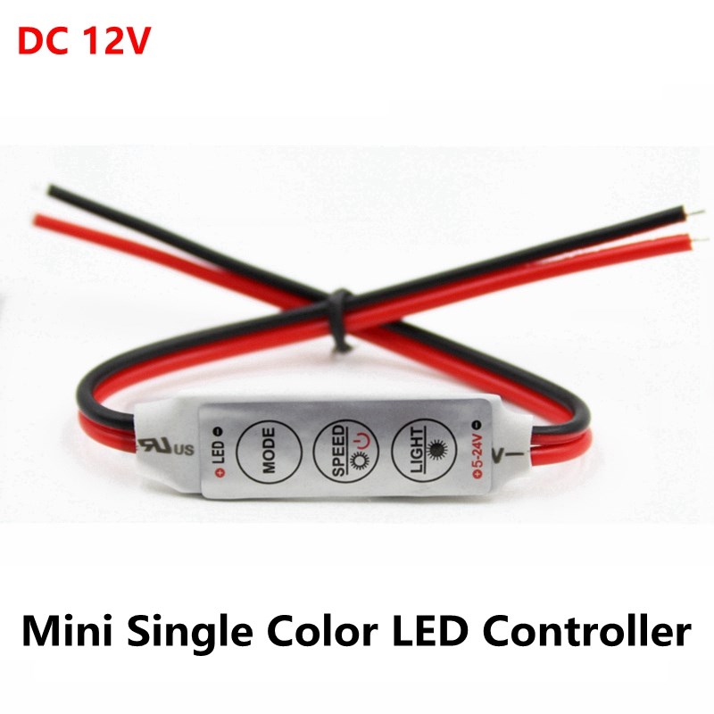 DC 12V 3*4A Mini Led Controller Dimmer Driver to Control Sin