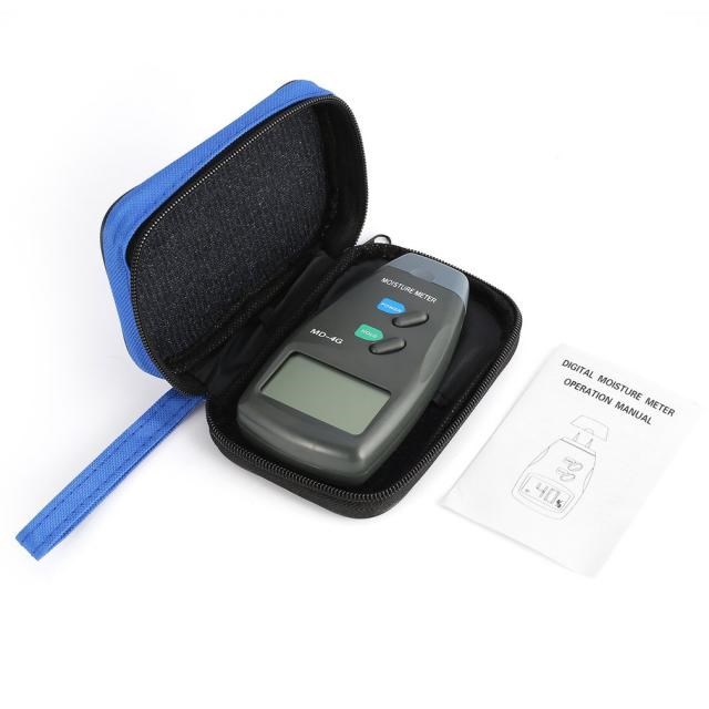 MD-4G 4 Pins Wood Moisture Meter Digital LCD Soil Grain Mois