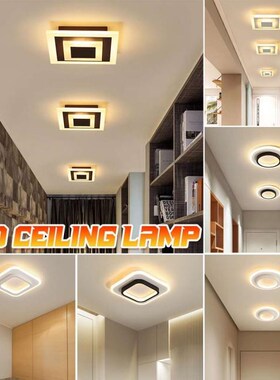 NEW 20W Modern Led Ceiling Lamp Luster Black and White Led C