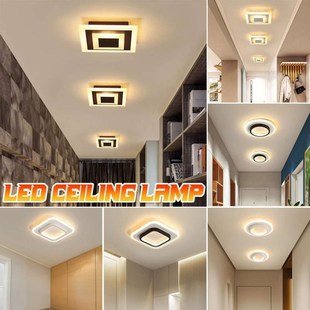 NEW Led Modern 20W White Luster Black Ceiling and Lamp