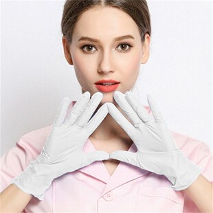 100 PCS Disposable Latex Rubber Gloves Household Cleaning Ex