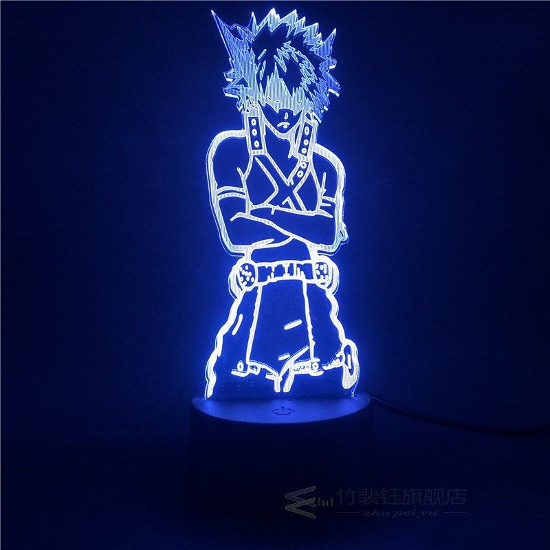 anime my hero academia led night light cool bakugou katsuki