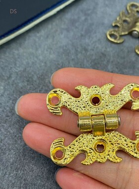 2pcs Vintage Alloy Hollow Lace Hinge 31*40mm Cartoon Furnitu