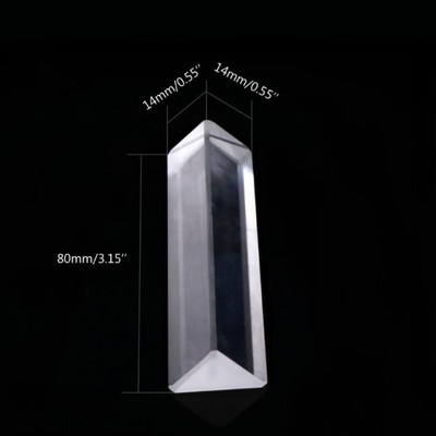 Triangular Color Prism K9 Optical Glass Right Angle Reflecti