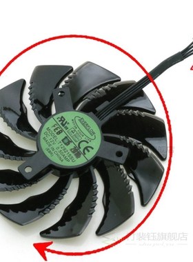 T129215SU 12V 0.50A 87mm VGA Fan For Gigabyte RX480 RX570 GT