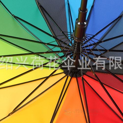 Creative 16 bone rainbow umbrella South Korean Princess suns
