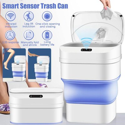 Smart Induction Trash Can Automatic Dustbin Bucket Garbage B