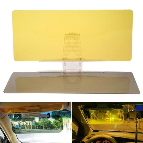 2 in 1 Car Sun Visor Day Night Anti Glare Dazzling Goggle Su
