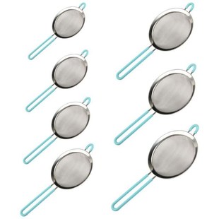 8-20cm Stainless Steel Fine Mesh Strainer Colander Silicone