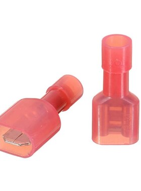 50pcs/set Red Male Female Crimp Insulation Nylon Cable Termi