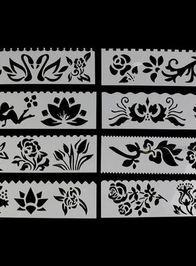 8Pcs/set Kids Plastic Drawing Template Rulers Stencils DIY P